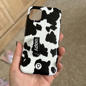 iPhone 11 loopy case cow print